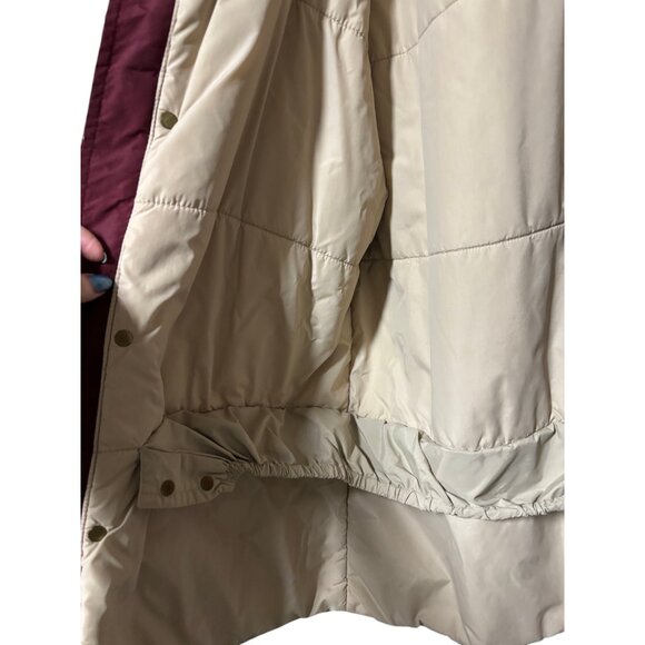 LL Bean Vintage Parka Gor Tex Coat Men’s XL Red hooded lined VTG Chore Barn - Picture 7 of 15